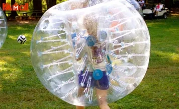 giant zorb ball gives people joy